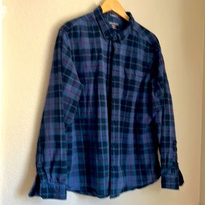Men’s Eddie Bauer long sleeved flannel button down 2xl